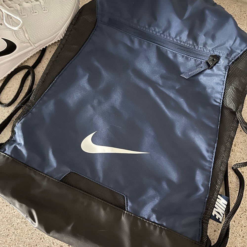 Nike Training Gymsack Drawstring Backpack with zipper pocket
